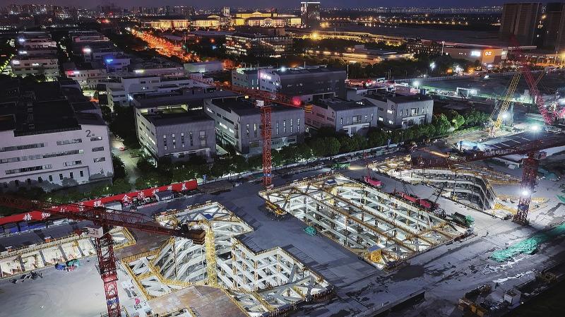苏州东站枢纽综合开发及配套项目AB地块取得施工许可证
